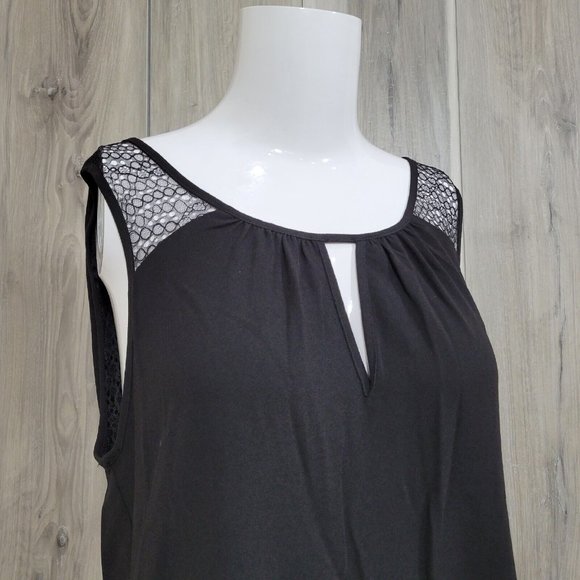 Ramy Brook Top Women's XS Black Natalie Sleeveless Drape New - Picture 3 of 7